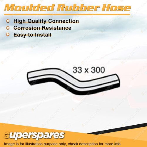 Superspares Top Hose Rubber Hose Length 300mm x Inside Diameter 33mm