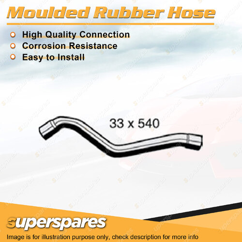 Superspares Bottom Hose Rubber Hose Length 540mm Inside Diameter 33mm
