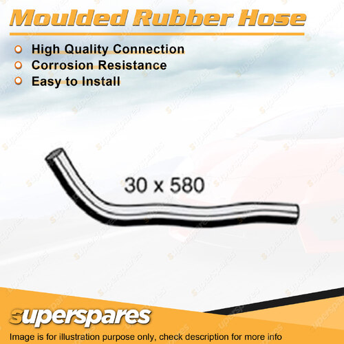 Superspares Top Hose Rubber Hose Length 580mm x Inside Diameter 30mm