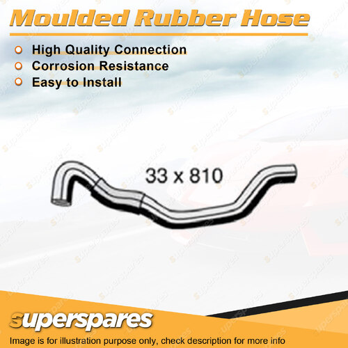 Superspares Top Hose Rubber Hose Length 810mm x Inside Diameter 33mm