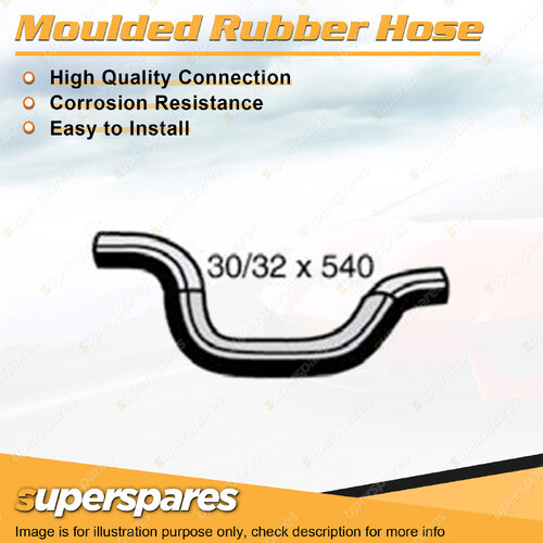 Superspares Top Hose Length 540mm Inside Diameter 30mm Bell ID 32mm