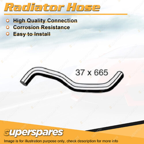 Superspares Upper Side Radiator Hose Length 665mm Inside Diameter 37mm