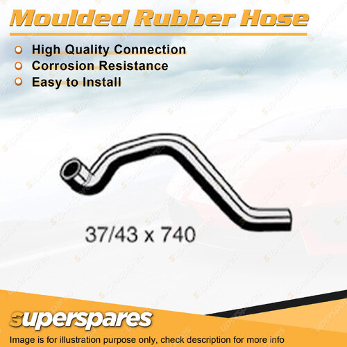 Superspares Bottom Hose Length 740mm Inside Diameter 37mm Bell ID 43mm