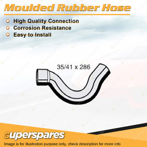 Superspares Top Hose Length 286mm Inside Diameter 35mm Bell ID 41mm