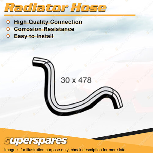 Superspares Upper Side Radiator Hose Length 478mm Inside Diameter 30mm