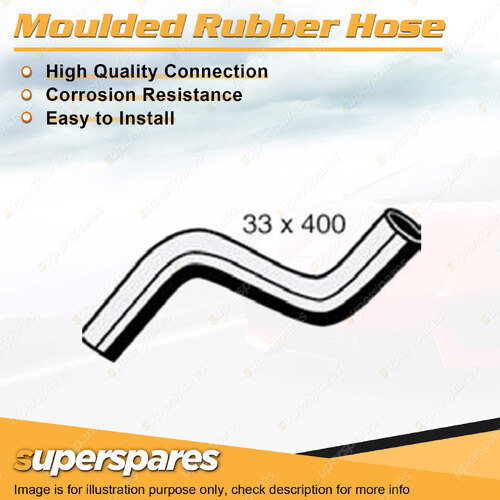 Superspares Top Hose Rubber Hose Length 400mm x Inside Diameter 33mm