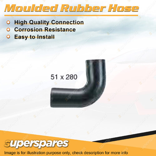 Superspares Turbocharger Air Intercooler Hoses Length 258mm ID 51mm