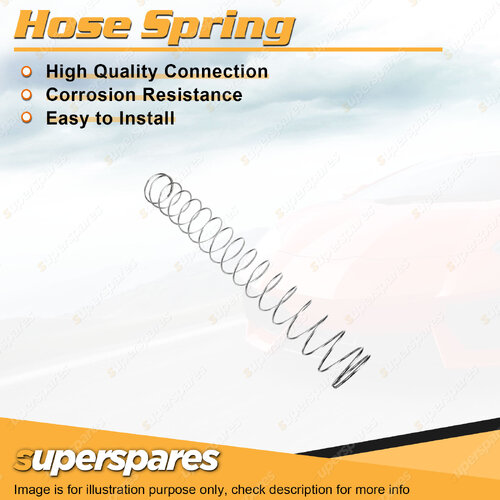 Superspares Galvanised Hose Spring 36mm-43mm ID x 34mm OD x 280mm Length