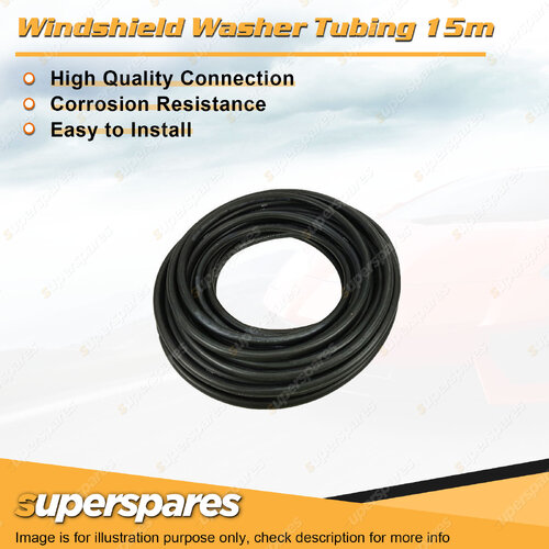 Superspares Windshield Washer Tubing 6.3mm (1/4) ID x 9.6mm OD x 15m Length