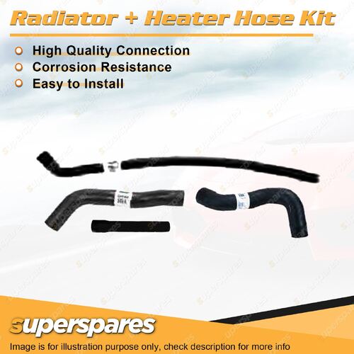 Superspares Hose Set for Ford Falcon XF 4.1L 250ci 6 cyl 01/1985-12/1990