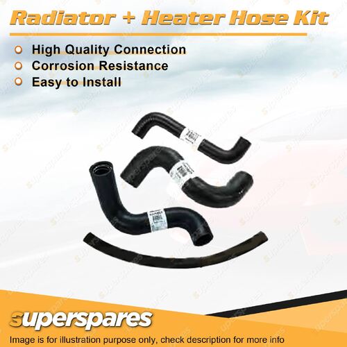 Superspares Radiator + Heater Hose Kit for Ford Falcon XG 4.0L 6 cyl 1993-1996