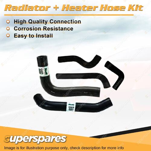 Superspares Hose Set for Holden HJ HQ 5.0L V8 16V OHV Carb 308ci 1971-1976