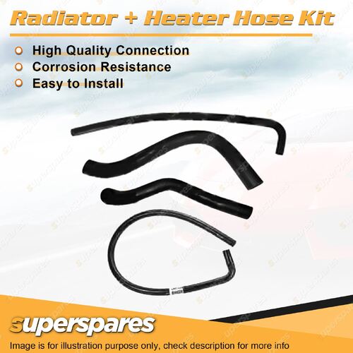 Superspares Hose Set for Holden Commodore VC 1.9L 4 cyl 8V OHV Carb 1980-1981
