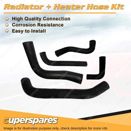Radiator & Heater Hose Kit for Holden HJ 4.2L V8 16V Carb 253ci with Heater