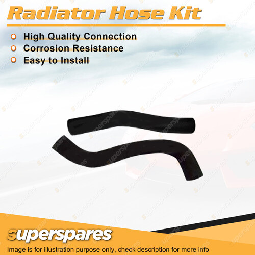 Upper+Lower Radiator Hose for Toyota Cressida MX73 2.8L SOHC EFI 5M-E 1984-1985