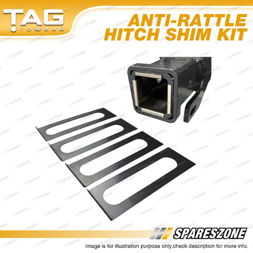 TAG Anti-Rattle Hitch Shim Kit - Shim Length 100mm Stop Towbar Hitch Rattle