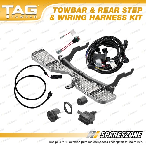 TAG Heavy Duty Towbar & Rear Step & Wiring Kit for Hyundai Staria Load US 4 4W