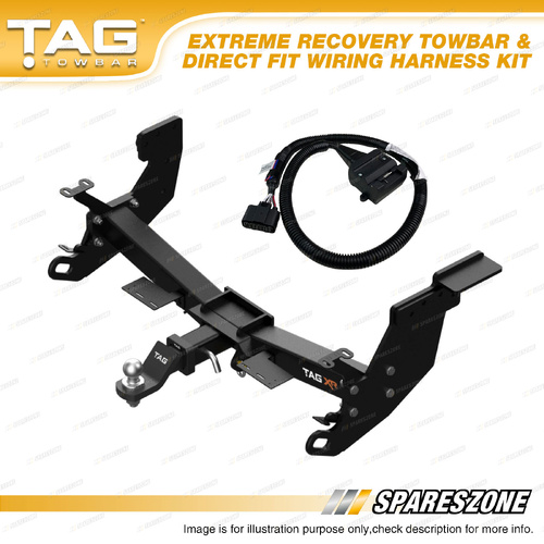 TAG 4x4 Recovery Towbar & Direct Fit Wiring Kit for Great Wall Cannon Ute NPW
