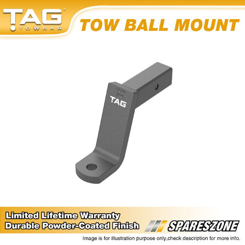 TAG Tow Ball Mount - Pin to Ball 210mm Long 2700kg Gross Trailer Weight