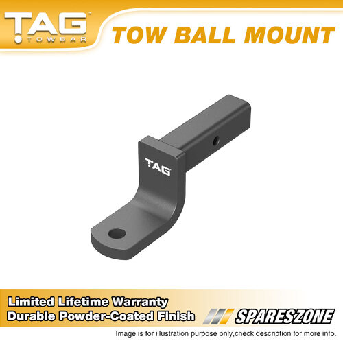 TAG Tow Ball Mount - Pin to Ball 203mm Long 2500kg Gross Trailer Weight