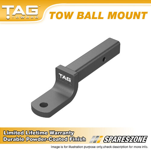 TAG Tow Ball Mount - Pin to Ball 268mm Long 2500kg Gross Trailer Weight