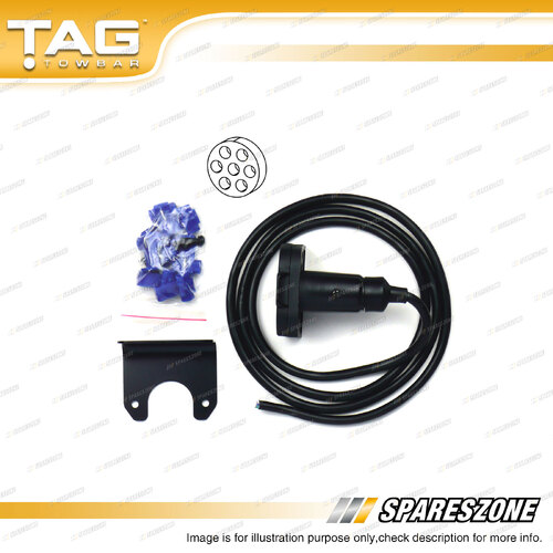 TAG Universal Wiring Kit - 7 Pin Small Round Socket 1.5m Cable Length