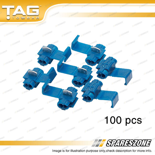 TAG Brand Wire Clips Wiring Accessory 2.5mm - 100 Clips of a pack