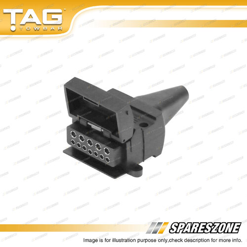 TAG 12 Pin Flat Socket with Reed Switch for Use with Normally Open Circuits