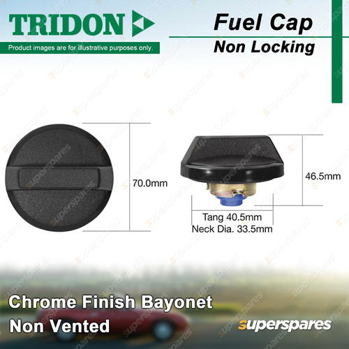 Tridon Non Vented Non Locking Fuel Cap for Chrysler Valiant VK CL CM