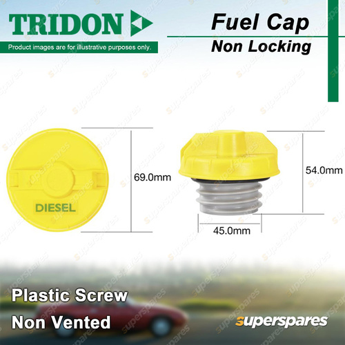 Tridon Non Locking Fuel Cap Plastic 45.0mm for Daihatsu Delta Rocky