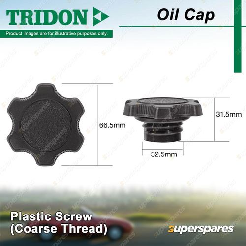 Tridon Oil Cap for Daihatsu Handi Van L600 Sirion M100 M101 Terios YRV Rocky