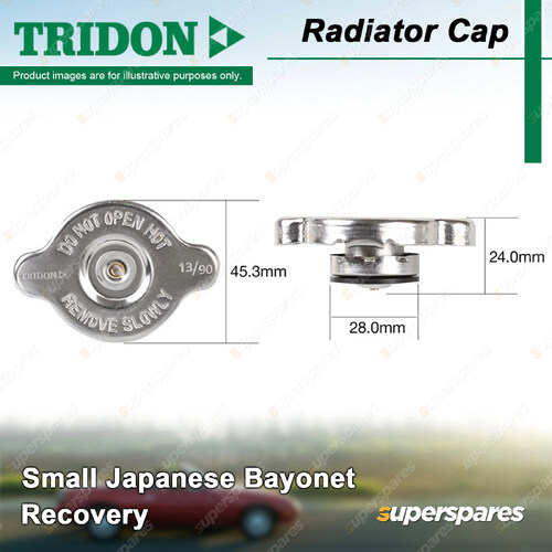 Tridon Radiator Cap for Toyota Tercel Townace 4 Runner Bundera Dyna 200