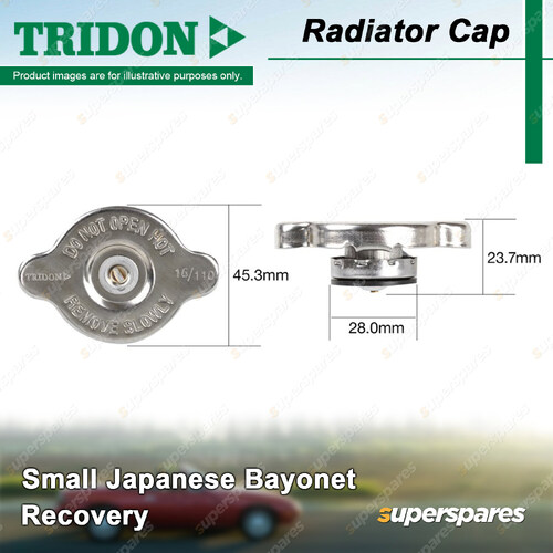 Tridon Radiator Cap for Toyota Avalon Camry VCV10 CDV10 MCV20 36 Dyna 100 - 400