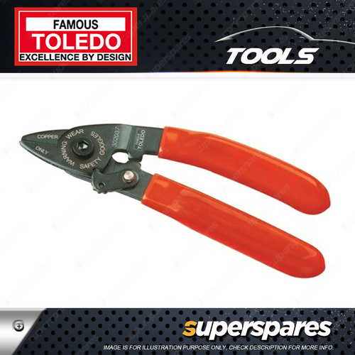 Toledo Electrical Wire Cutter Mini 140mm Overall Length PVC dipped handle