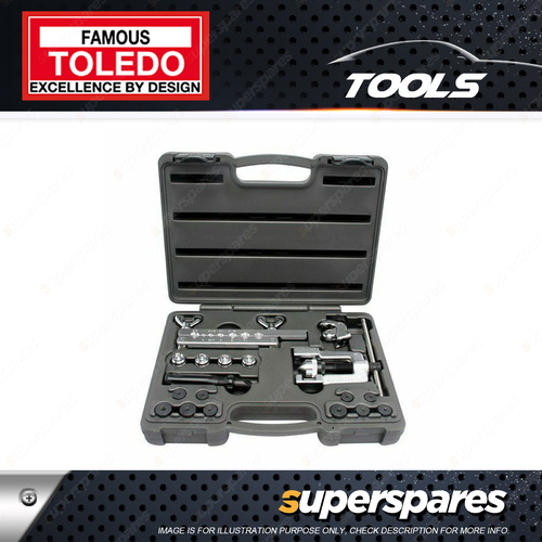 Toledo Flaring Tool Master Kit - Metric & Imperial Single Double Bubble Flares