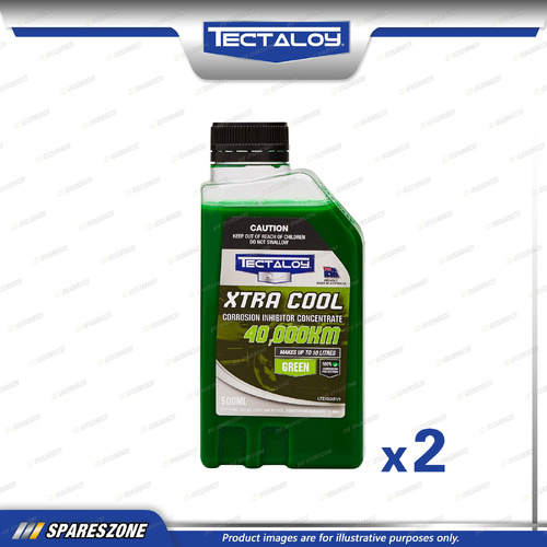 2 x Tectaloy Xtra Cool Corrosion Inhibitor 500ML - Inhibitor Technology