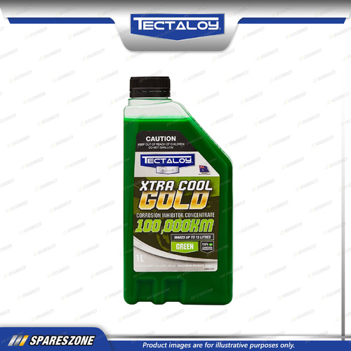 Tectaloy Xtra Cool Gold Coolant Concentrate Green 1L - Inhibitor Technology