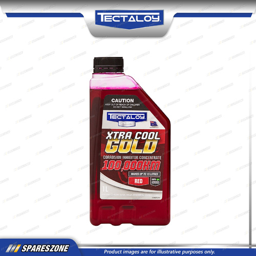 Tectaloy Xtra Cool Gold Coolant Concentrate Red 1L - Inhibitor Technology