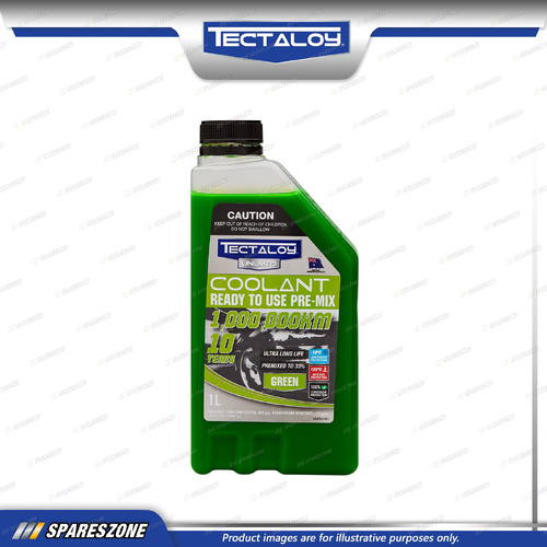 Tectaloy Unlmtd Coolant Ready to Use Pre-Mix Green 1L - OAT Radiator Coolant