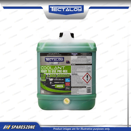 Tectaloy Unlmtd Coolant Ready to Use Pre-Mix Green 20L - OAT Radiator Coolant