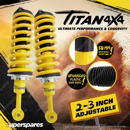 Titan 4X4 2"-3" Adjustable Pre Assembled Lift Kit for Mitsubishi Pajero Sport