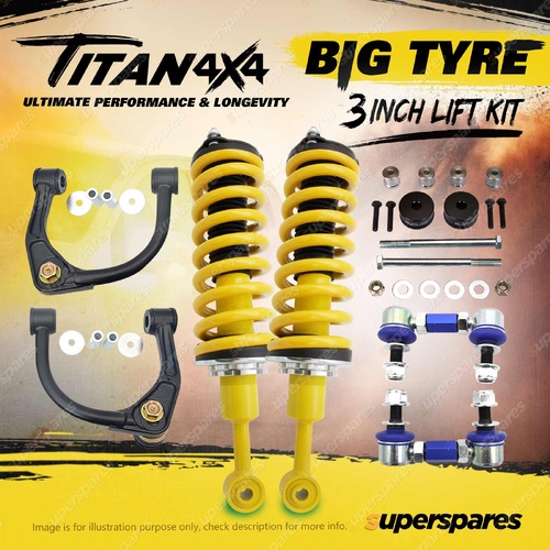 Titan 3" Big Tyre Lift Kit Complete Strut King Coil for Toyota FJ CRUISER GSJ15
