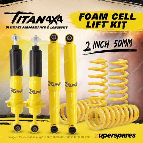 2" Lift Kit Titan 4X4 Foam Cell Shock King Coil for Nissan Navara NP300 D23 Coil