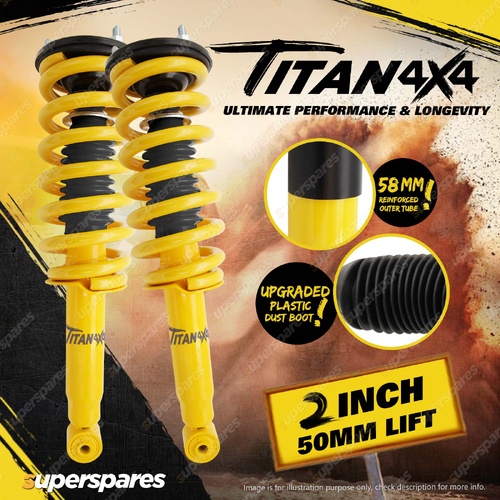 30mm Complete Strut Lift Kit Titan 4X4 King Coil for Mitsubishi Triton MR 4WD