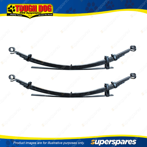 2 x Rear Tough Dog Leaf Springs 300Kg for Mitsubishi Triton ML MN 06-15