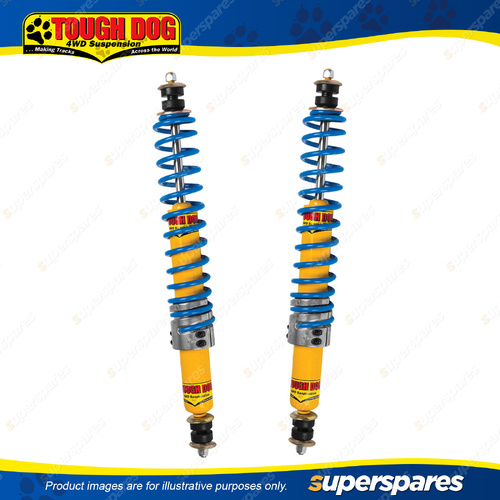 2 x Front Tough Dog RTC Steering Dampers for Toyota Landcruiser 80 105 Series