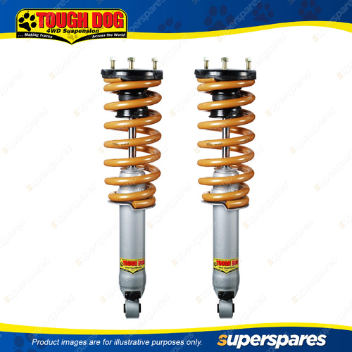 Front Tough Dog Adjustable Complete Struts 40mm lift for Toyota Hilux N90 25-ON