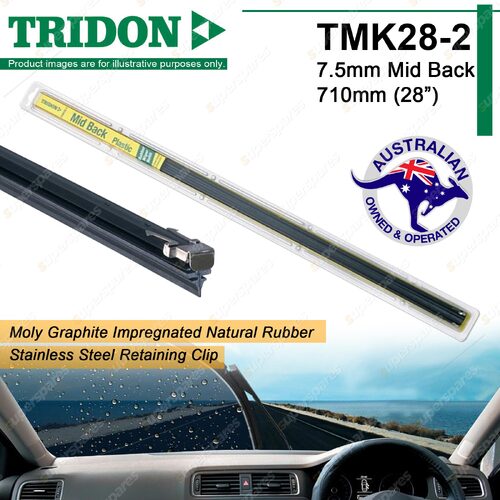 2x Tridon Plastic Back Wiper Refill 28" for Benz 100 Ser W201 200 Ser W124 W460