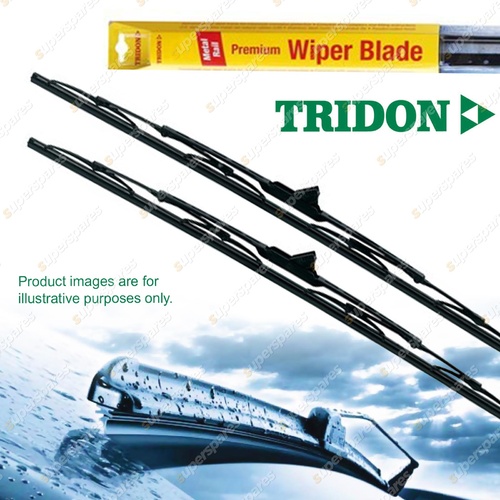 Tridon Front Complete Wiper Blade Set for Toyota Coaster Landcruiser 80 Series