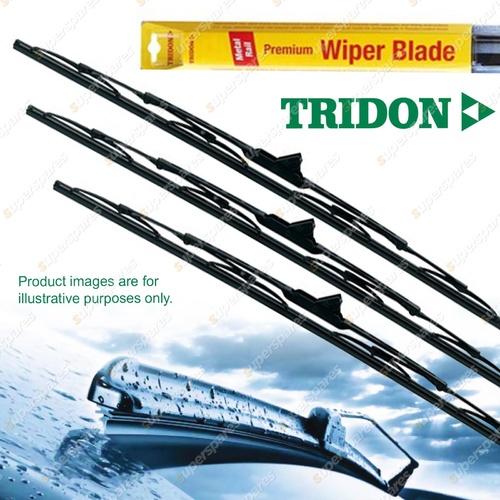 Tridon Front + Rear Complete Wiper Blade Set for Land Rover Defender 1992-1998